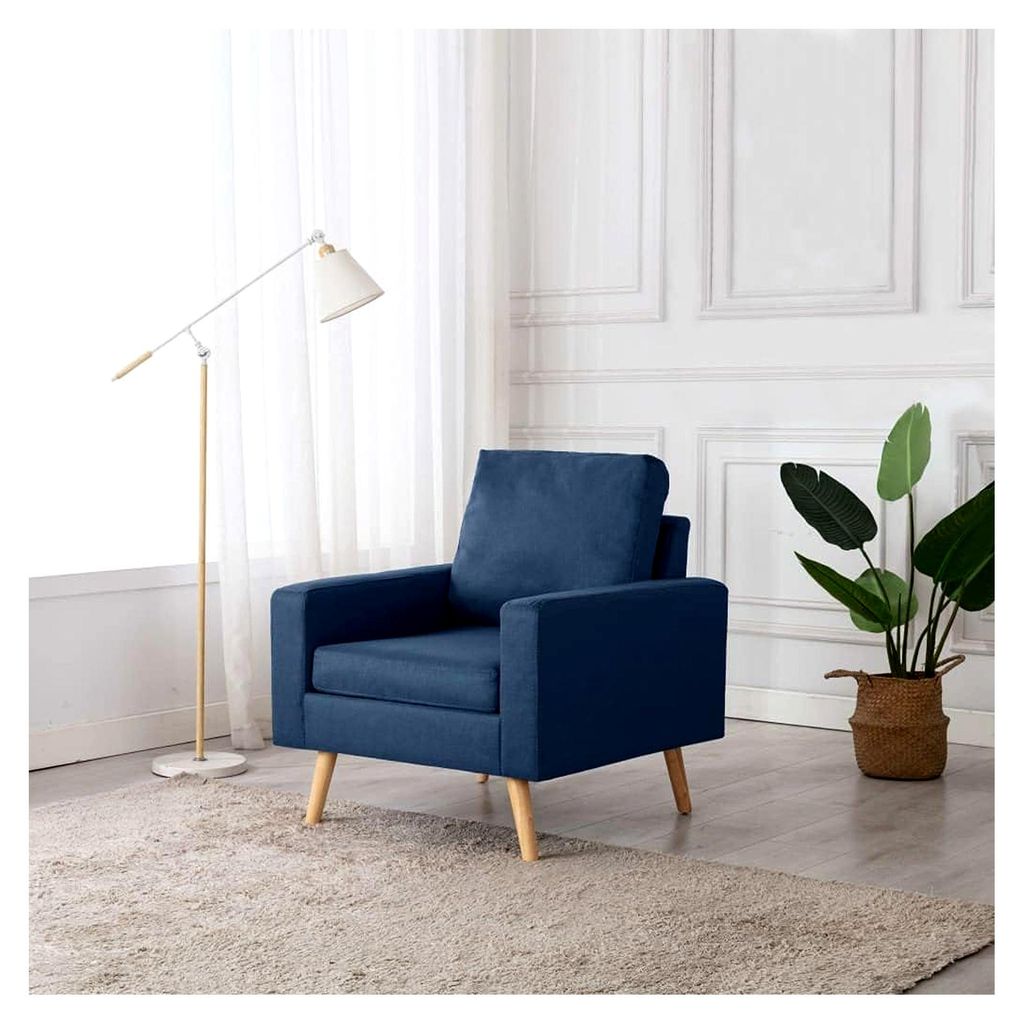 Relaxsessel Polstersessel Einzelsofa Loungesessel Ruhesessel Fernsehsessel Stoffsofa Lounge Stoff Holzrahmen