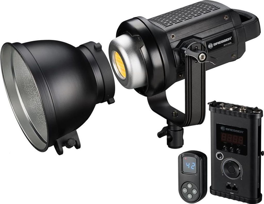 Bresser - F004242 - BR-D1200BL COB LED Studiolampe 120W mit Produktbild 