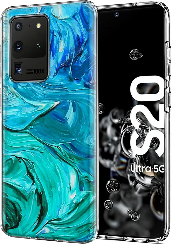 Motiv TPU Cover für Samsung Galaxy S20 Ultra Hülle Silikon Case mit Muster Handy Schutzhülle