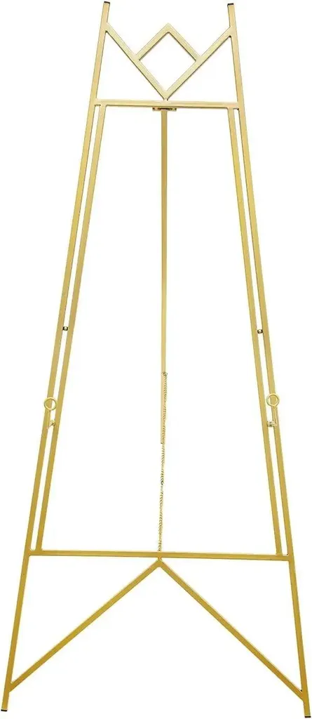 Chevalet de Présentation Doré 126 cm pour Panneau de Bienvenue de Mariage