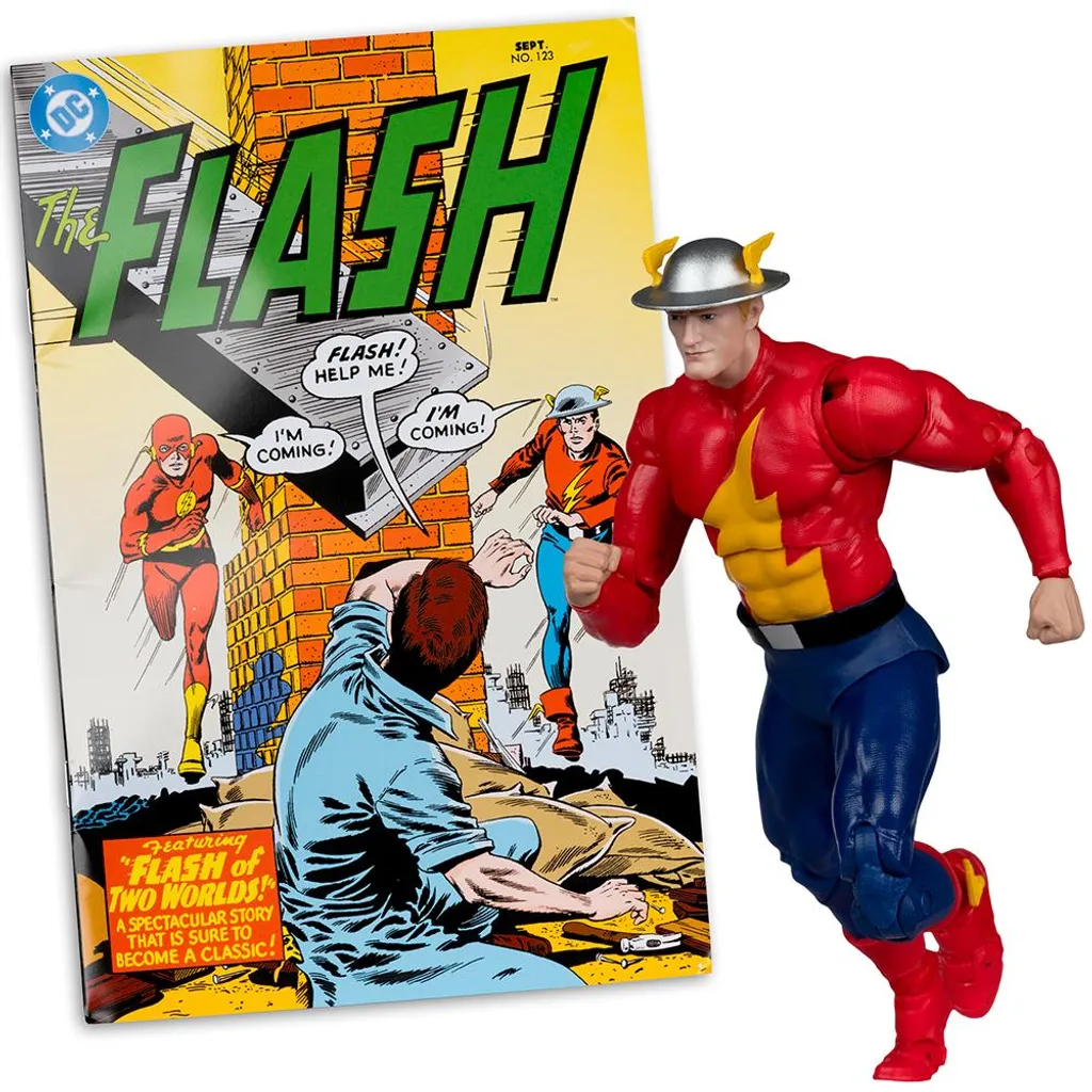 Pack Figurine Jay Garrick Edition Red Platinum avec Comic Flash #123