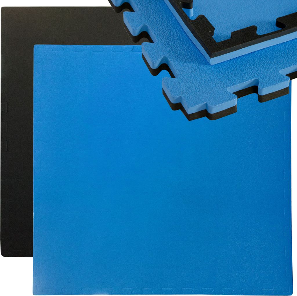 Tapis puzzle Tapis de sport 90x90cm noir-bleu Image du produit 