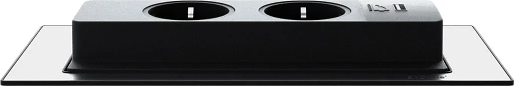 Bloc Multiprise Encastrable Inox Evoline Backflip Double Rotation - 22