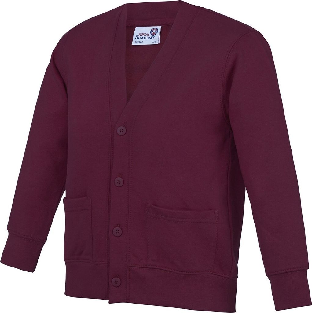 Awdis - "Academy" Strickjacke für Kinder PC7416 (104) (Burgunderrot)