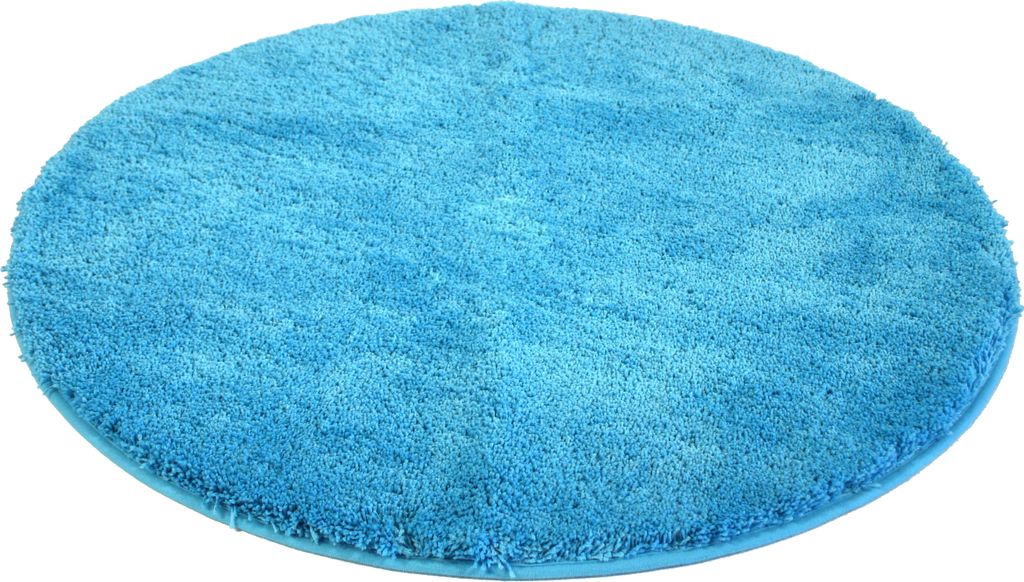 Mikrofaser-Badematte 90 cm rund,  Tuerkis 90cm Produktbild 