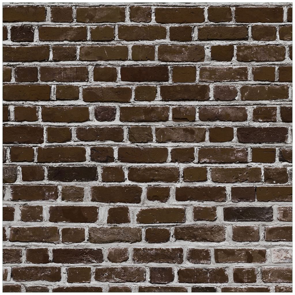 Wallario Möbeldesign - Glasplatte, Schutzplatte mit Motiv - geeignet für Ikea Lack Tisch, Größe: 55 x 55 cm, Motiv: Ziegelsteinwand in braun - ...