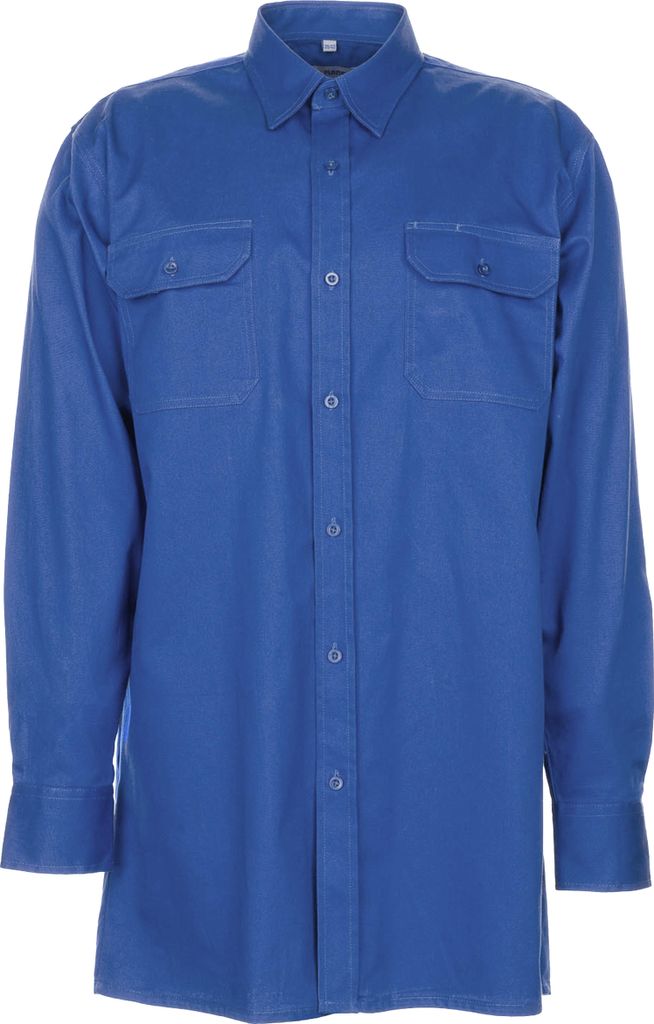 Größe 47/48 Herren Planam Hemden Köperhemd langarm mittelblau Modell 0407