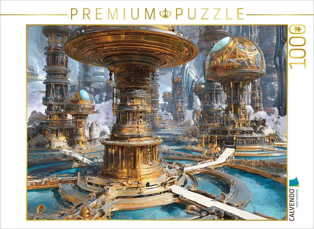 CALVENDO Puzzle Ein Motiv aus dem Kalender Fantasie Welten - Science Fiction | 1000 Teile Lege-Größe 64x48cm Foto-Puzzle für glückliche Stunden
