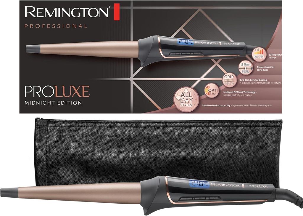 Remington PROLUXE MIDNIGHT EDITION, Lockenstab, Warm, Produktbild 