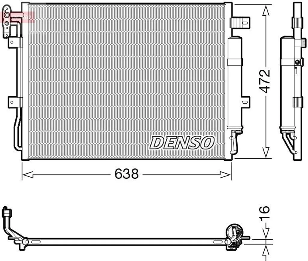 Condenseur de Clim avec Déshydrateur pour Range Rover Sport L320