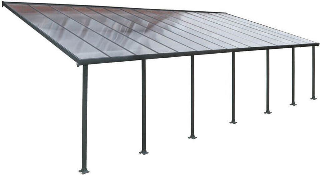 Palram - Canopia Terrassenüberdachung Feria Anthrazit 387x1035x305 cm