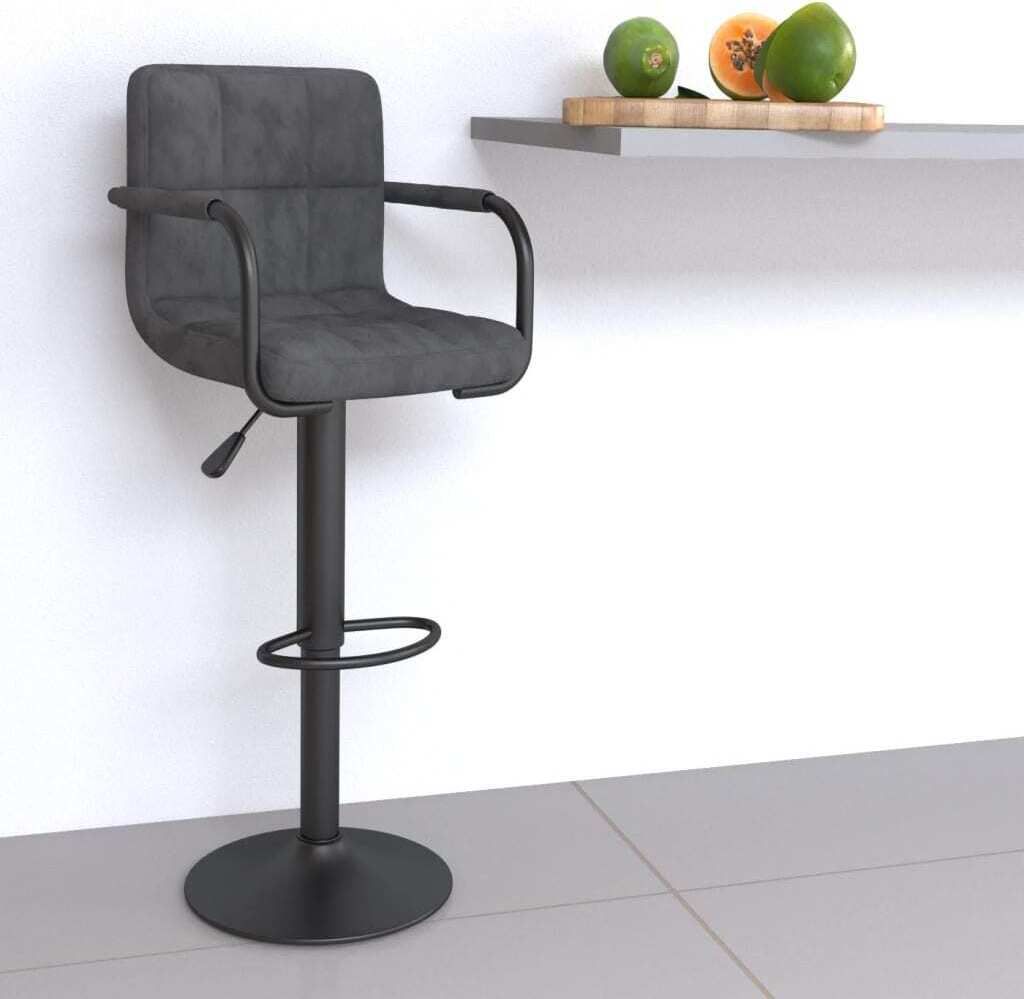 Maison Exclusive - Barhocker Dunkelgrau Samt