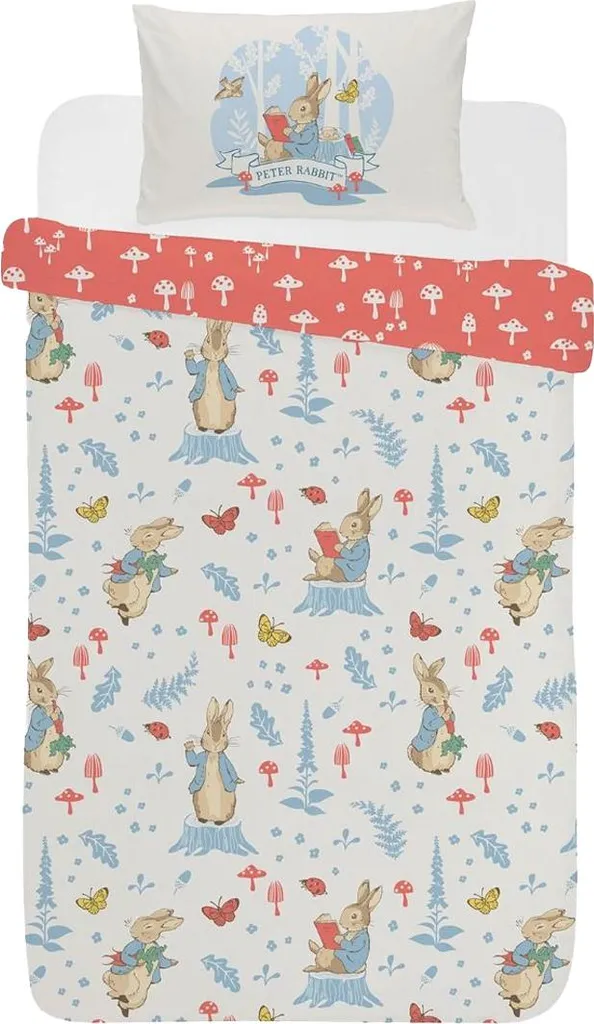 Linge de lit Peter Rabbit Forest Life AG3962 avec motifs forêt colorés