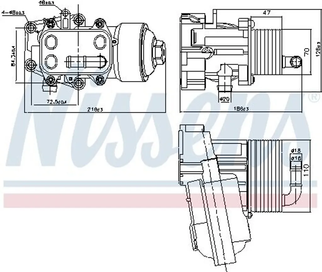 Refroidisseur d'huile NISSENS 91315 : Stop aux surchauffes AUDI A6