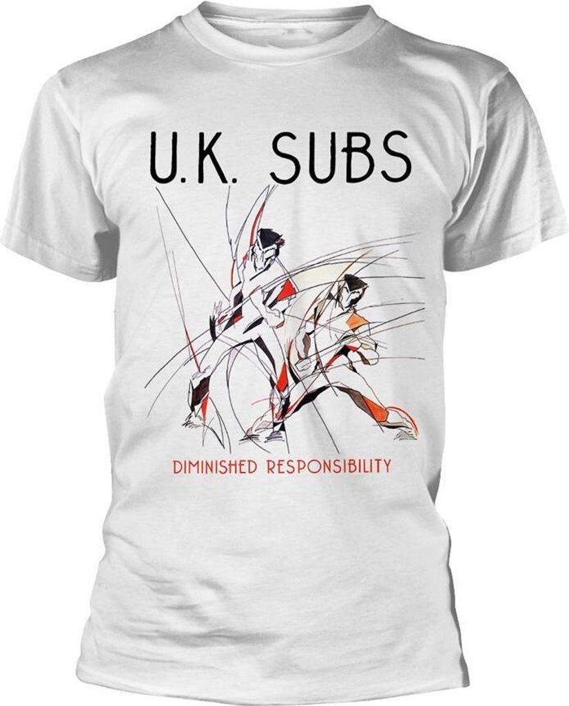 UK Subs - "Diminished Responsibility" T-Shirt für Herren/Damen Uni PH2116 (L) (Weiß)