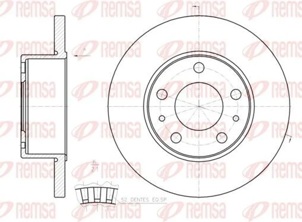 Disque de frein en fonte haute resistance pour Iveco Daily utilitaire