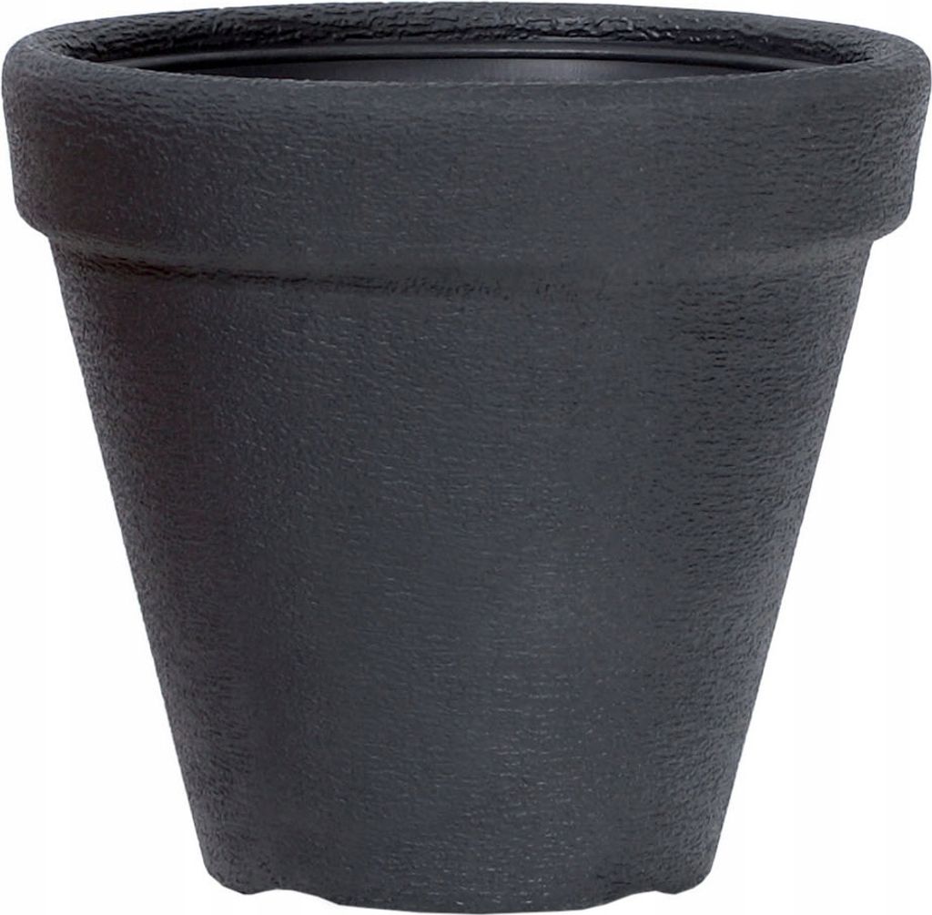 Klassischer runder Blumentopf DBC46 | Anthrazit