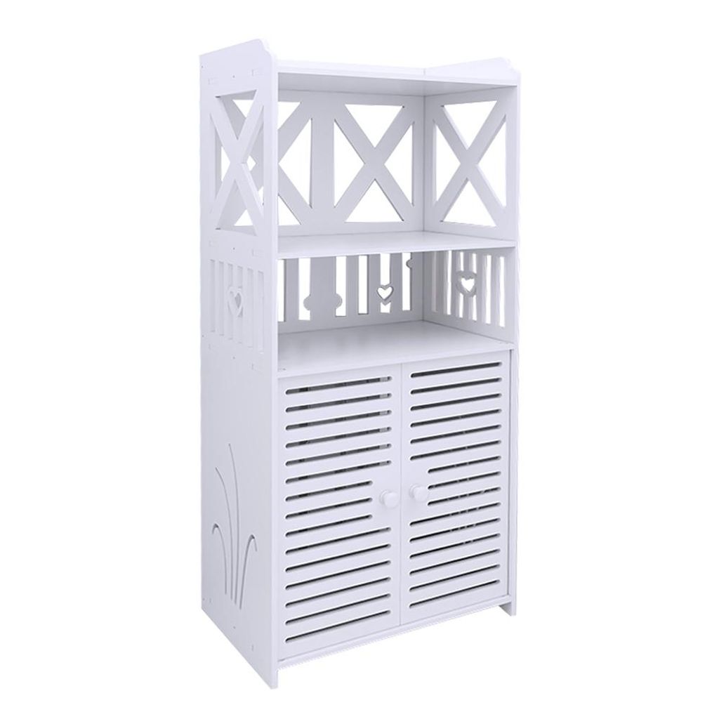 Badezimmerschrank Badschrank mit Tür und Regal 90 x 40 x 25 Produktbild 
