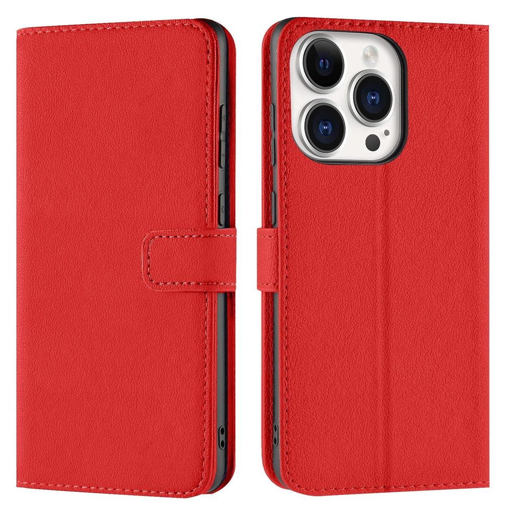 Book Case für iPhone 16 Pro Hülle Flip Cover Handy Tasche Schutz Hülle Etui