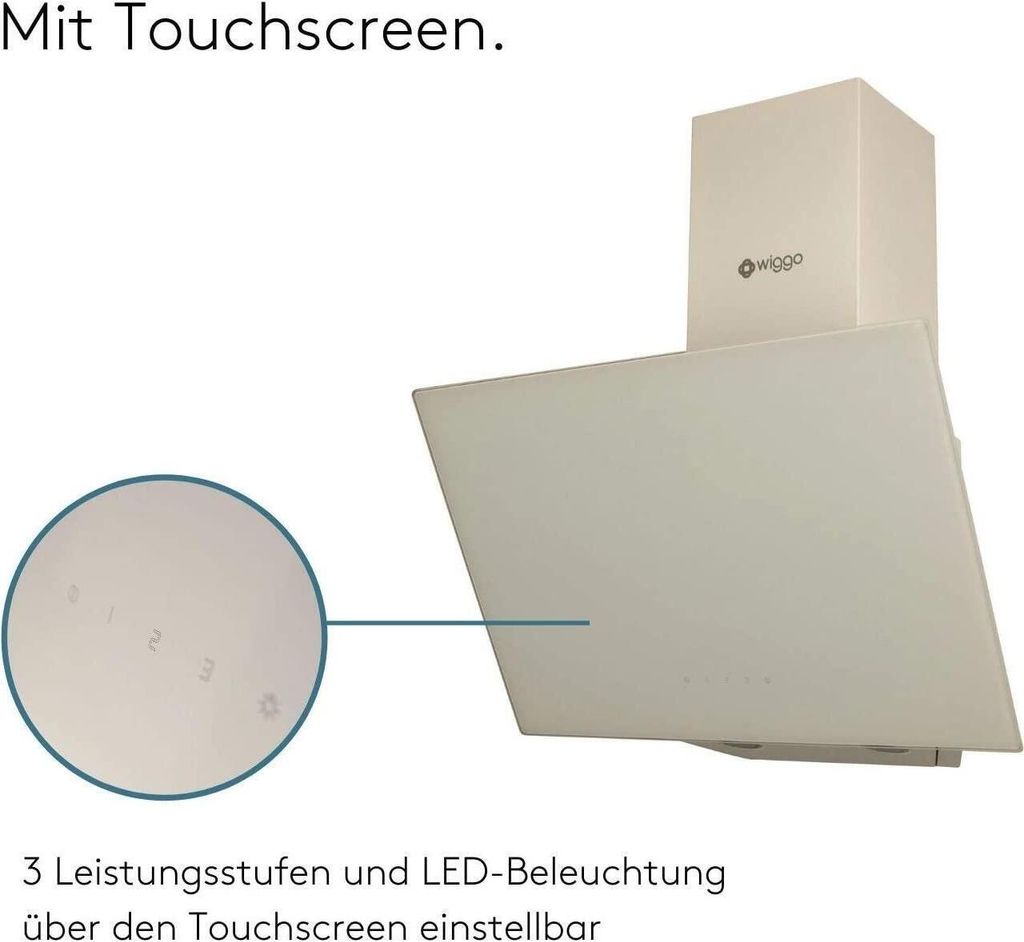 WIGGO WE-E613G(C) Kopffreihaube, Wand-/Schrankmontage, Produktbild 4