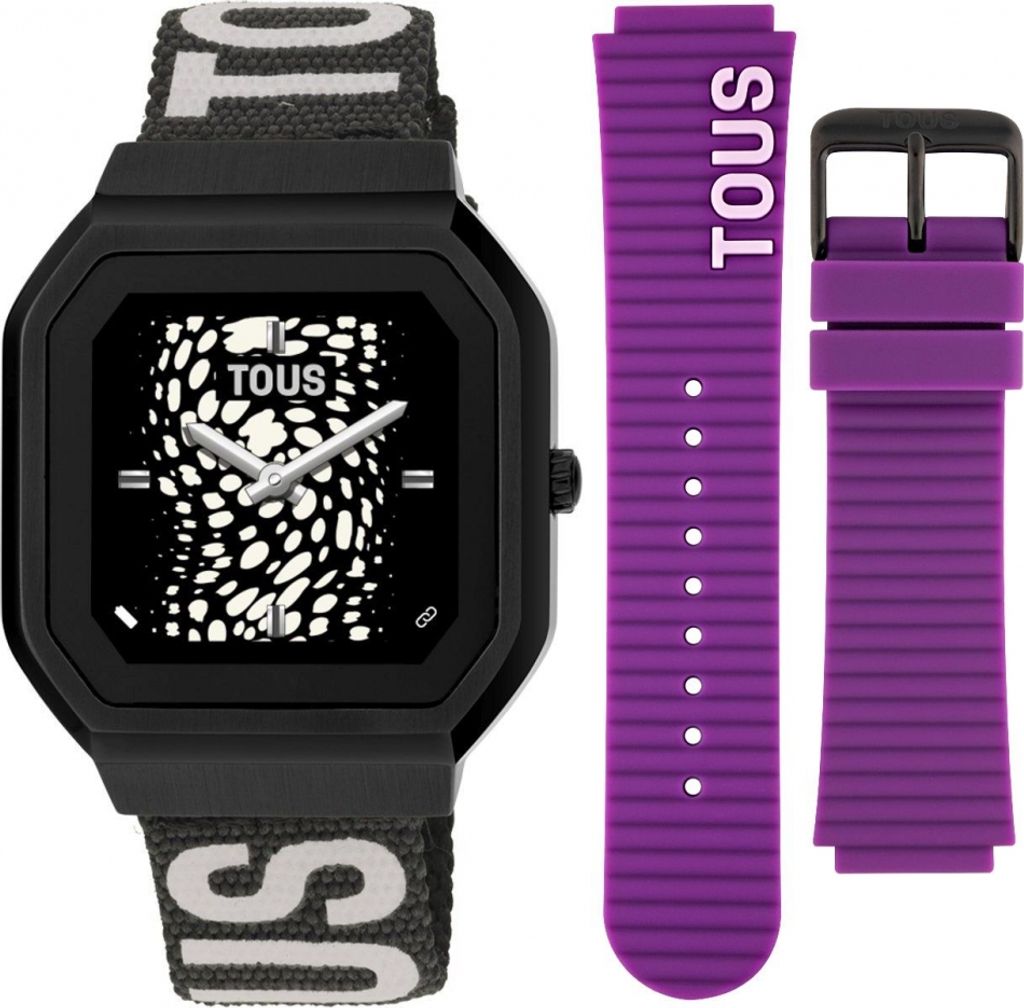 Damen-Smartwatch TOUS 200351075 in Schwarz mit zusätzlichem Fashion-Armband