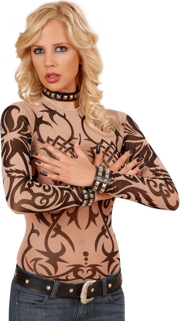 Tattoo Shirt Tribalsmotiv für Damen Produktbild 