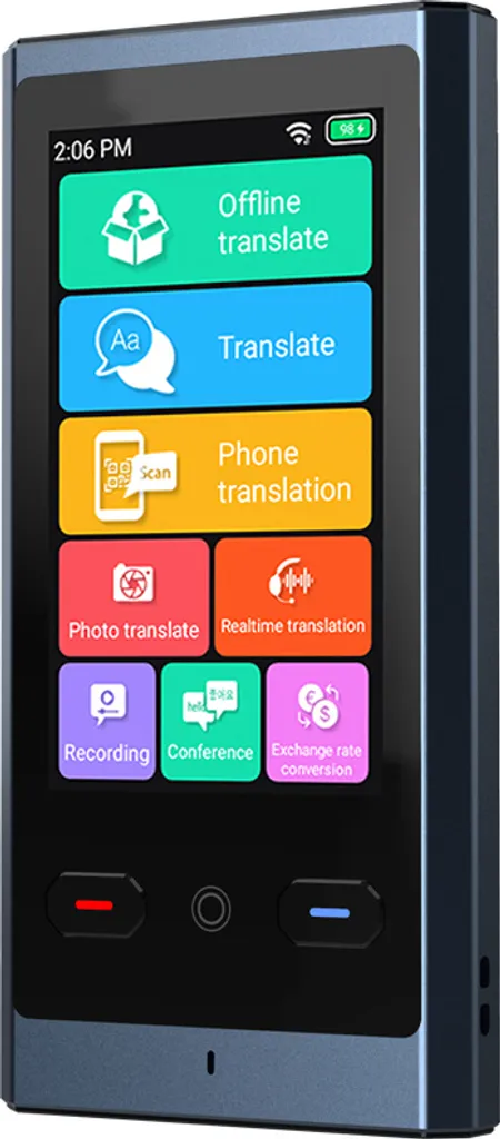 ZELURXX Traducteur Vocal de 3 Pouces : 137 Langues en Ligne et Hors Ligne