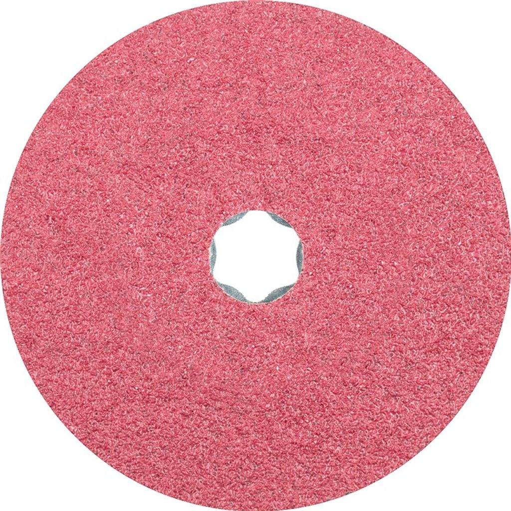 PFERD TOOLS COMBICLICK Keramikkorn Fiberscheibe Ø 125 mm CO50 für hohen Abtrag auf Stahl