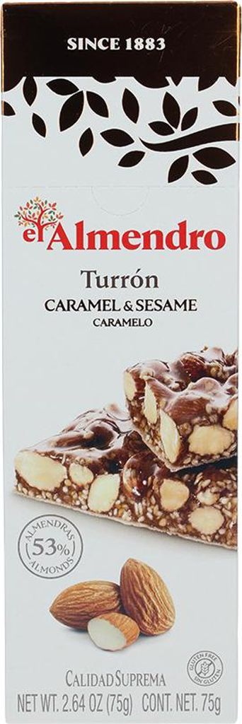 Almendro Turrón Karamell-Sesam 75g Produktbild 