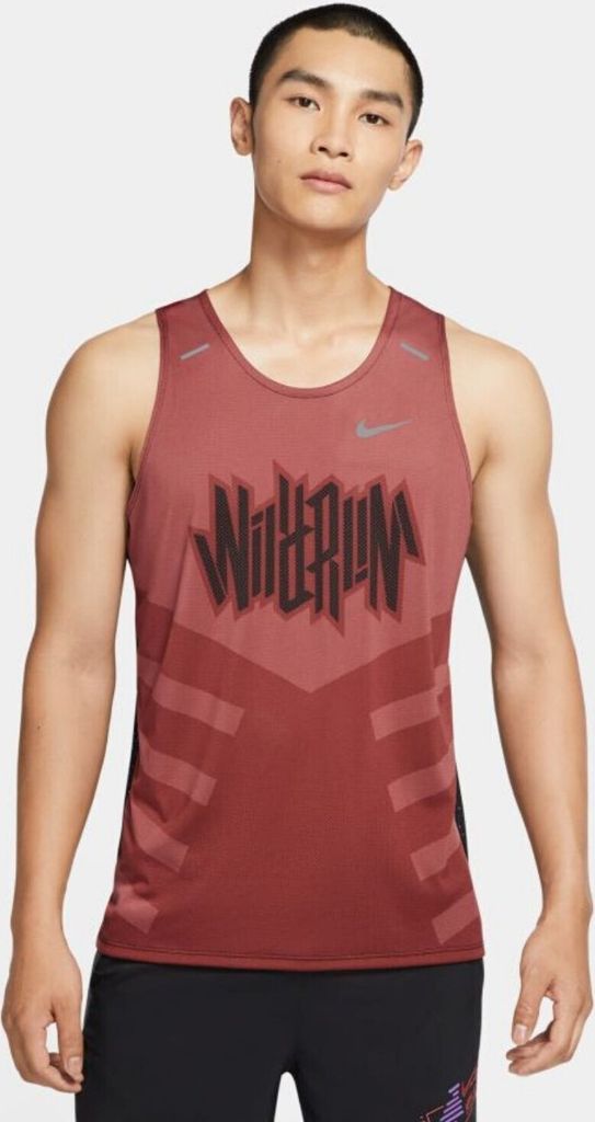 Unterhemd NIKE DF BRTH Rise 365 WR Claystone Rot/Schwarz XL