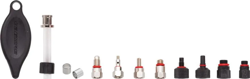 Kit adaptateurs Jagwire étanche en aluminium pour purge Elite Rouge