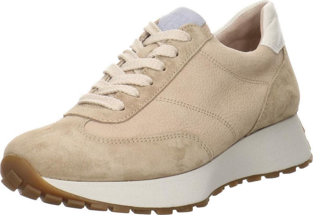 Paul Green Sneaker - Beige Veloursleder Größe: 40 Normal