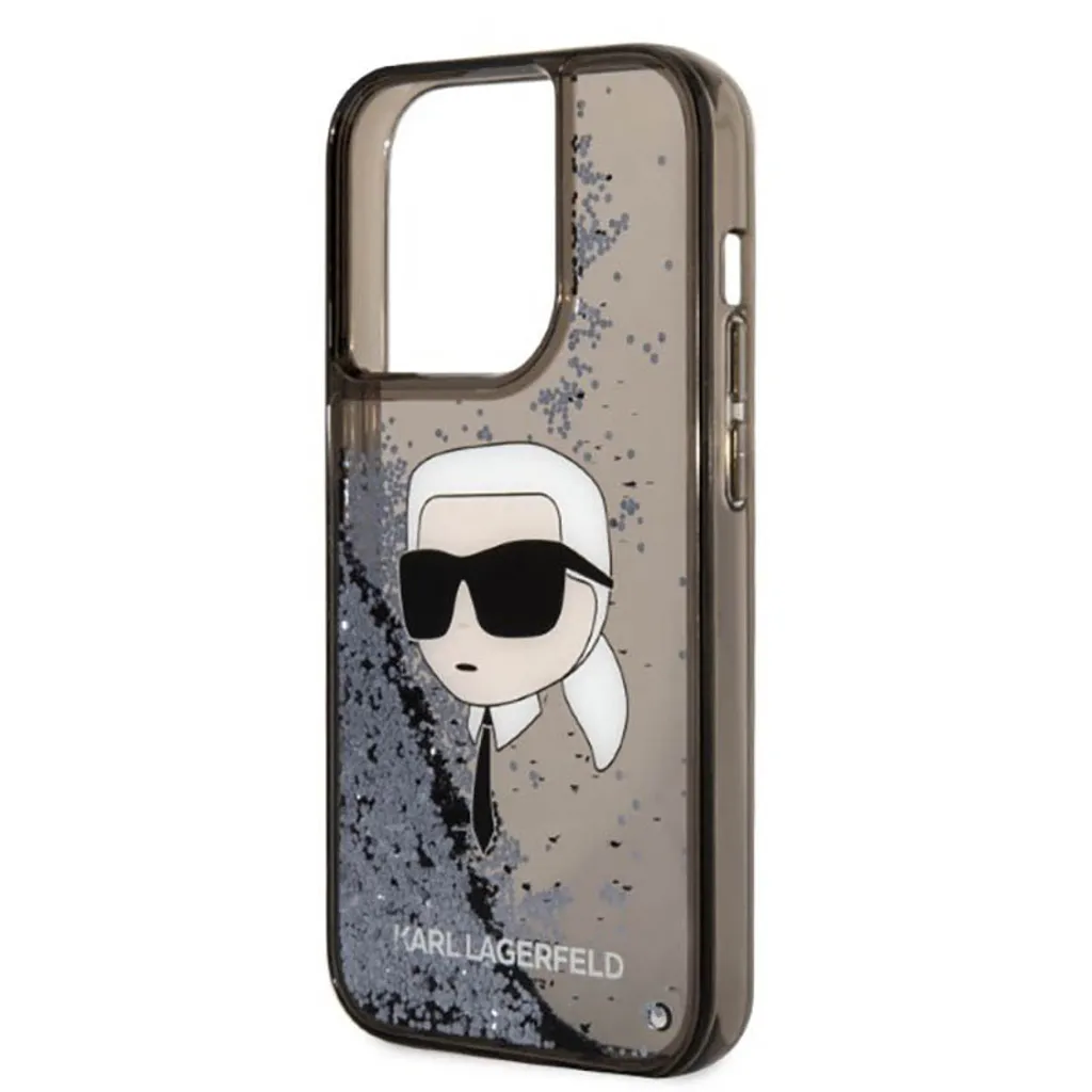 Custodia Rigida iPhone 14 Pro Max Karl Lagerfeld Nero Glitter Originale - 6