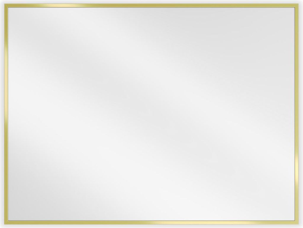 Obdĺžnikové kúpeľňové zrkadlo Mexen Loft 80 x 60 cm, zlatý Obrázok produktu 