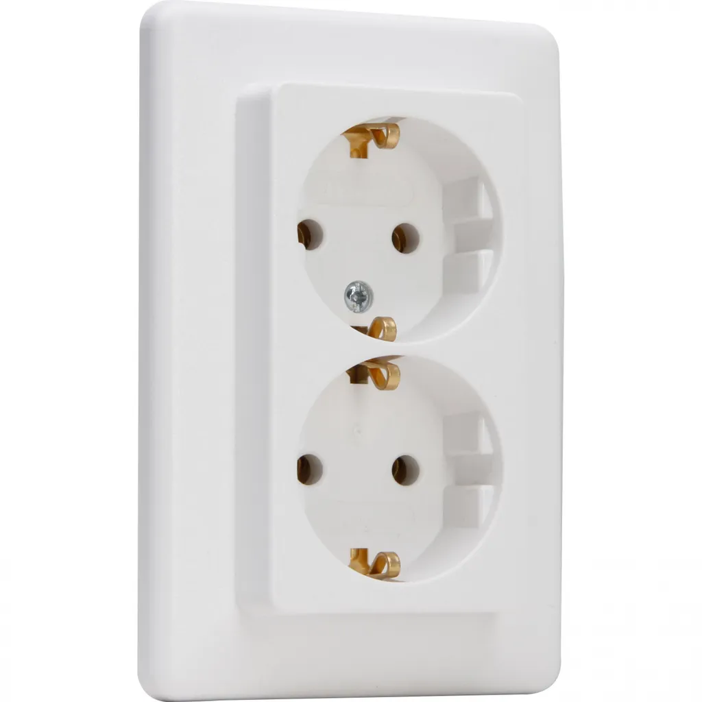 Double prise murale encastrée pour salon et bureau KOPP SB arkws IP20