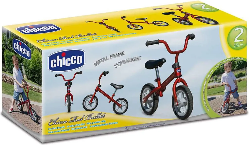 Draisienne Chicco Green Rocket en Métal Léger avec Selle Ajustable