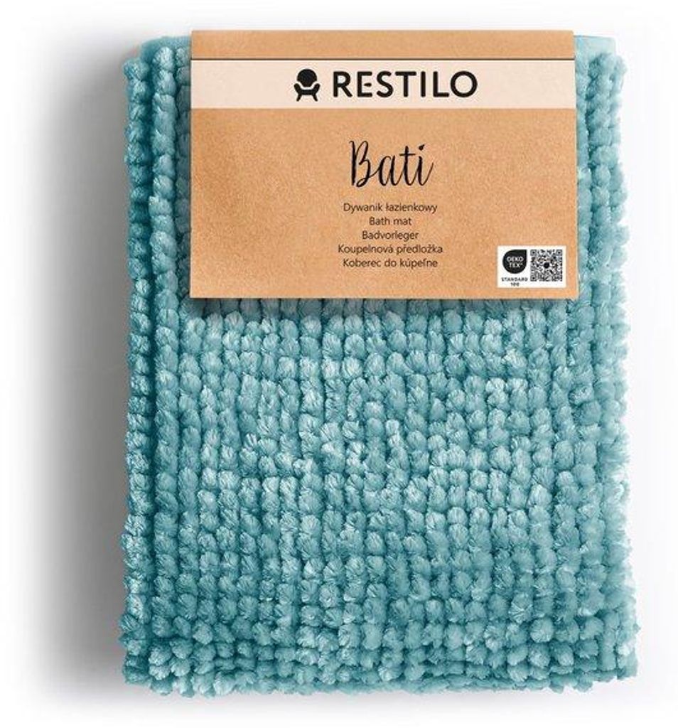 Turquoise Antislip-Badmat 50x70 cm Produktbild 