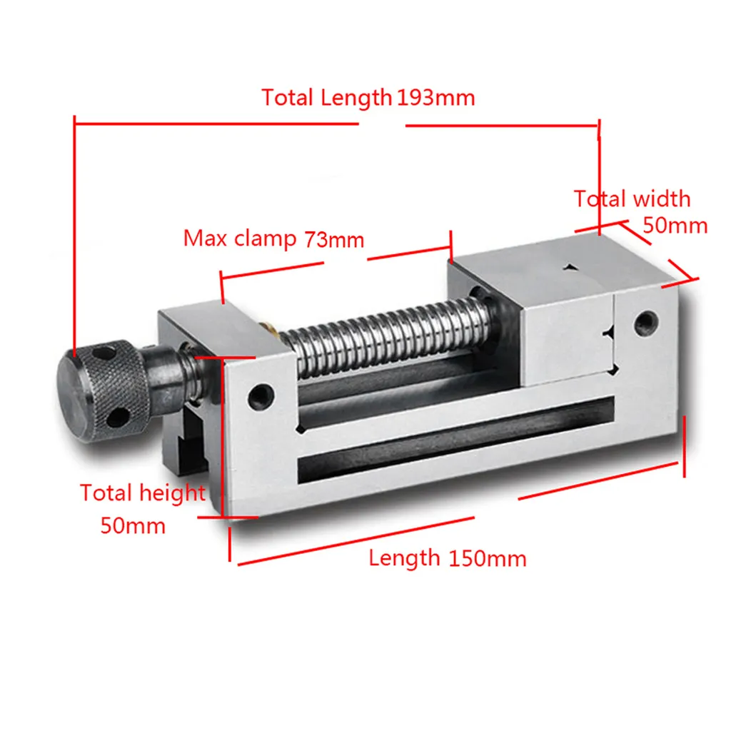 Étau de rectification en acier trempé 58HRC - Précision 0.005mm CNC - 7
