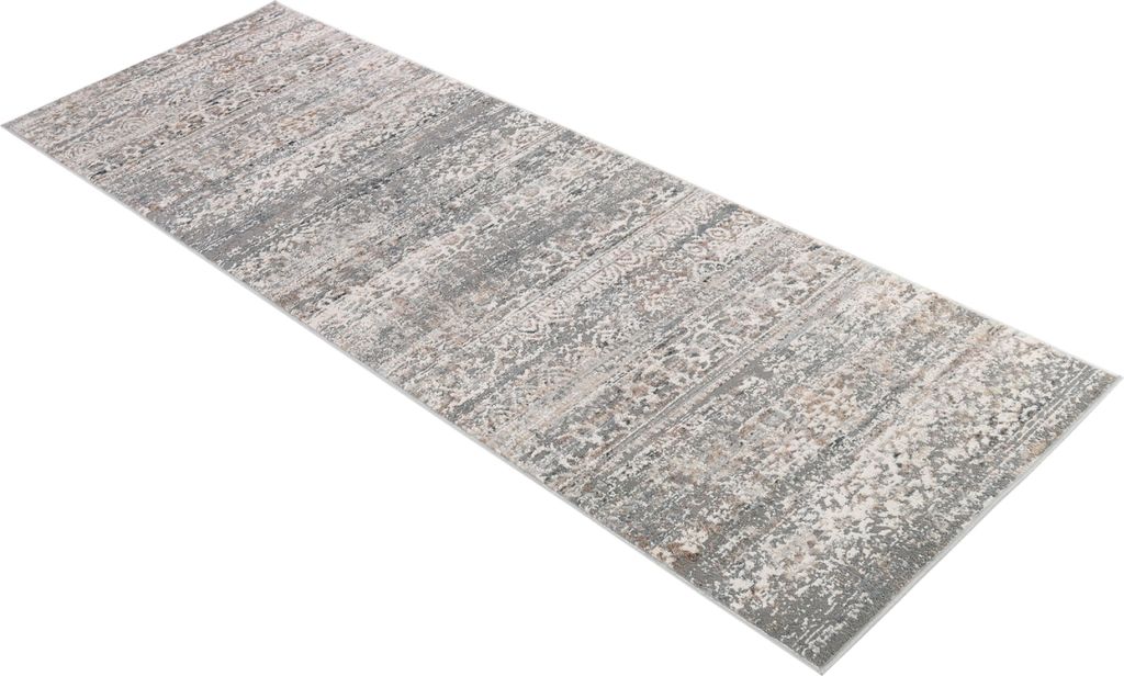 Tapiso Teppichläufer VALLEY Modern Grau Schlafzimmer 120 x Produktbild 