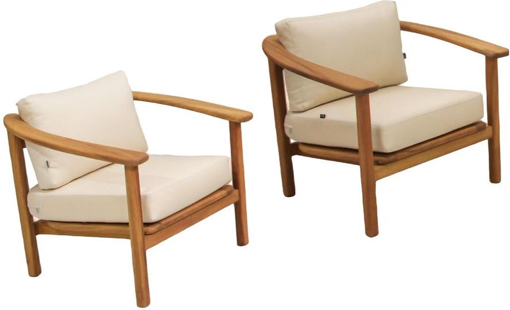 Relax Set Outdoor 2x Sessel Lehnstuhl Polstersessel Gartenmöbel Polster