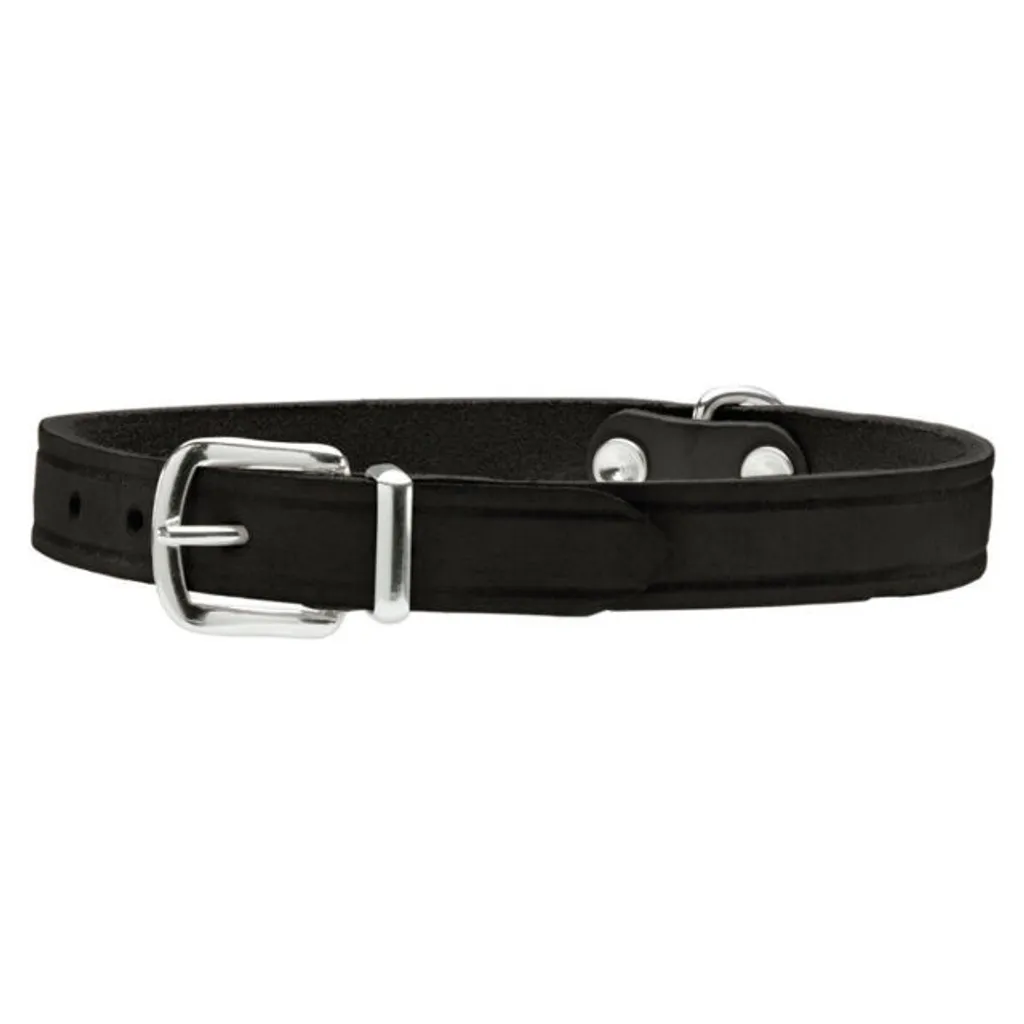 Idee Regalo Cani: Collare Hunter Aalborg 52 Pelle Nera 38-47cm Originale