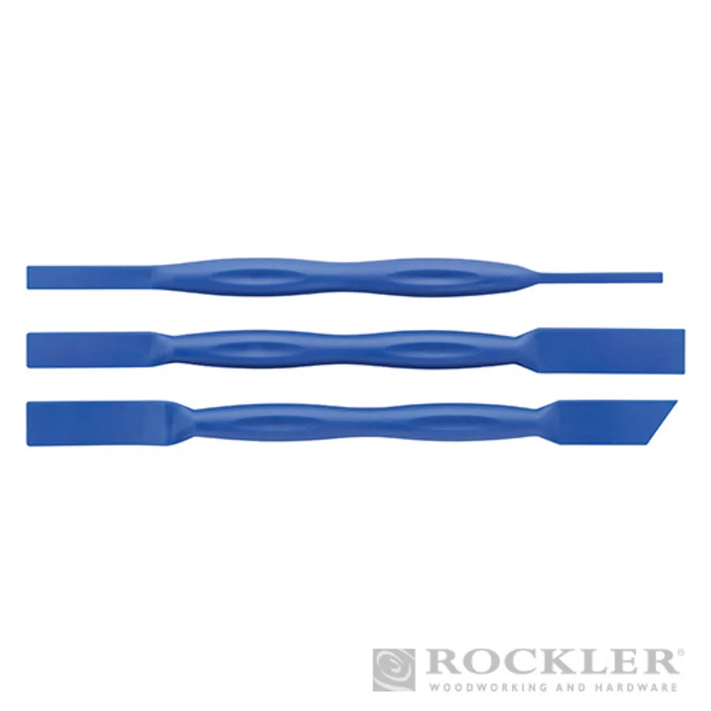 Spatule à colle en plastique durable - Set de 3 tailles avec bord flexible