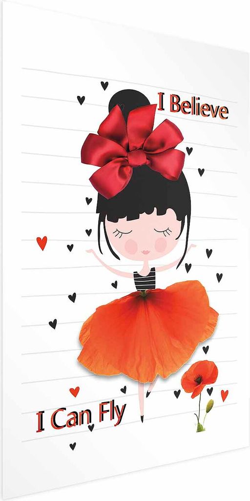 Posterpapier Poster - I Believe I Can Fly 21x30 cm Für Kinder h-C-0065-ao-a