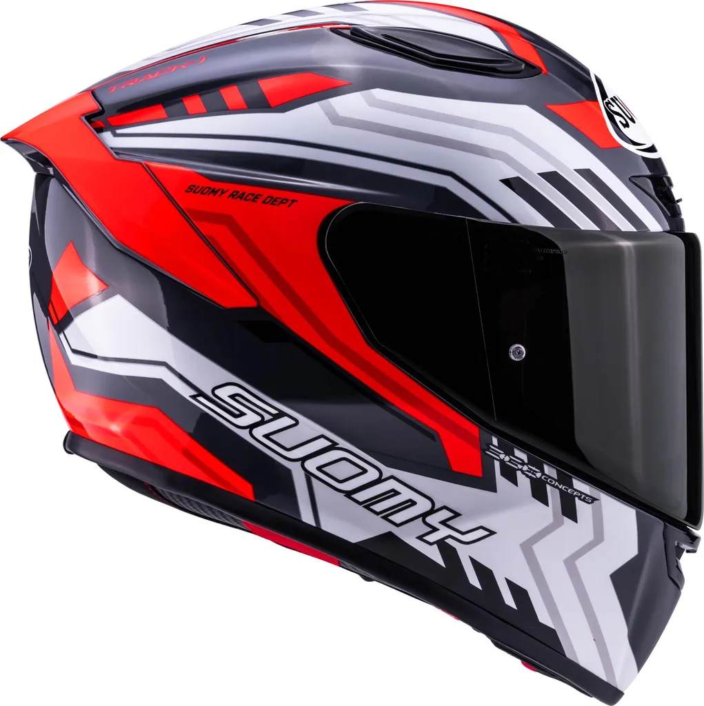 Casque Suomy Track-1 Framework Anthracite Rouge M : Sécurité et Style - 6