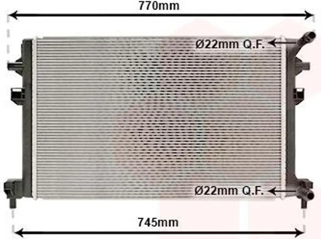 Radiateur de rechange moteur VAN WEZEL pour entretien VW Seat Skoda