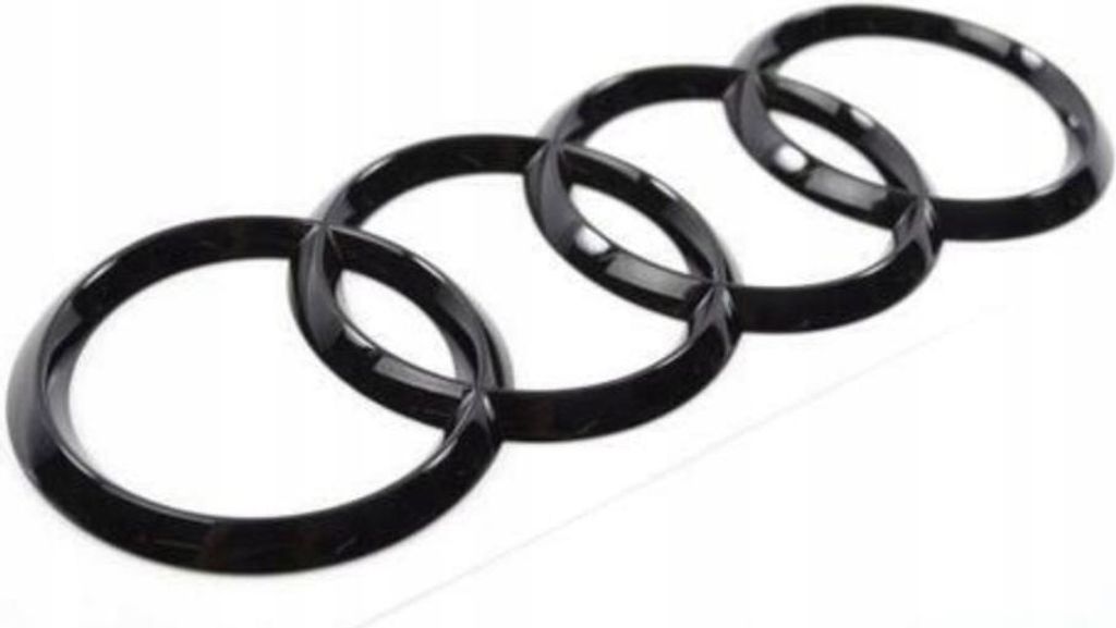 Emblém s logom pre Audi 273 mm predný čierny lesklý Obrázok produktu 