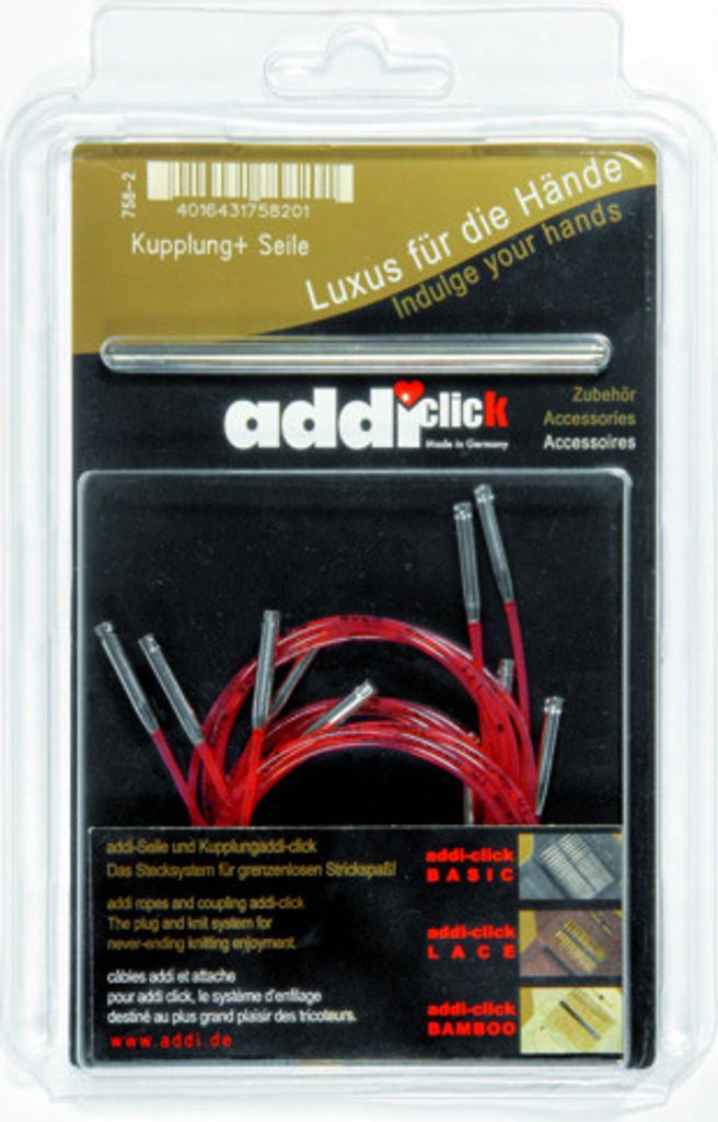 addi-click Seil in verschiedenen Längen und Farben : Rot Set Farbe: Rot Länge cm: Set