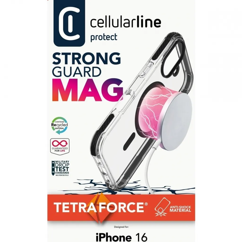 Cellularline Tetra Force Strong Guard Mag - iPhone 16 - 3