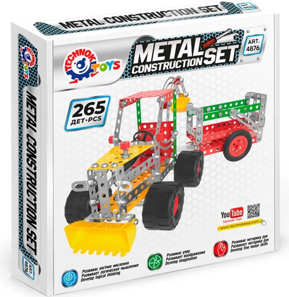 Jeu de construction en métal Tracteur Agricole 265 pièces à monter