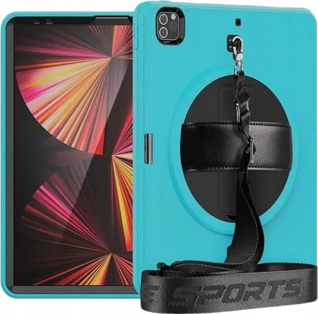 Tasche für iPad Pro 12.9" 3,4,5 Generation mit Schulterriemen Grün